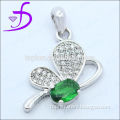 New Design Micro Pave Setting 925 sterling silver butterfly necklace pendant